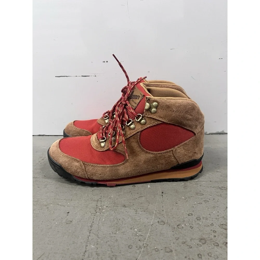 Danner Jag Hiking Boots Women's 9 Brown Red Suede‎ Nylon Trail Outdoor 37357